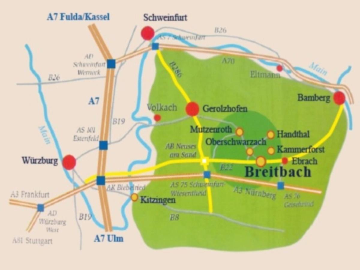 Pension Zur Traube 3 Sterne Oberschwarzach Экстерьер фото